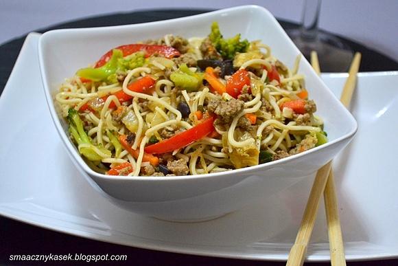 Stir fry z wołowiną i warzywami