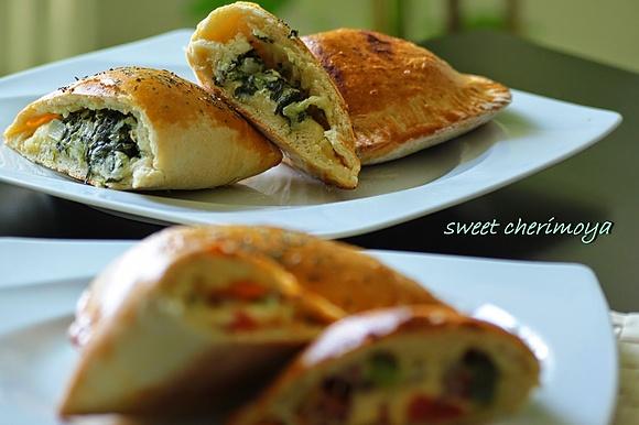 Calzone w dwóch smakach