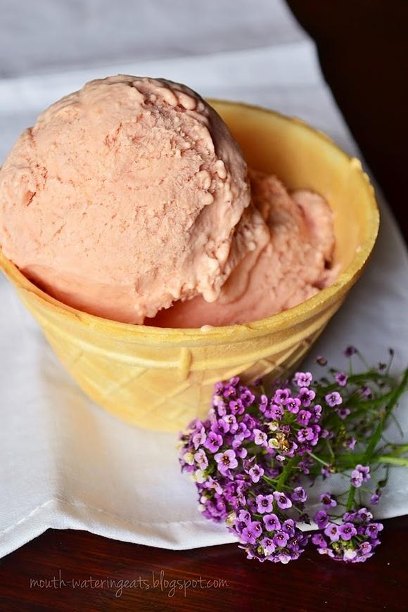 Lody rabarbarowe bez maszyny