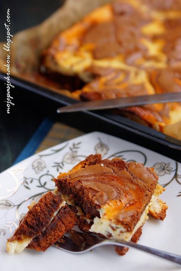 Marmurkowe sernikobrownie