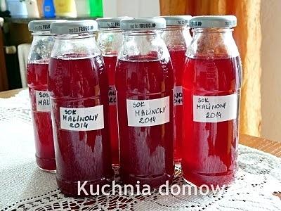 Sok malinowy na dwa sposoby