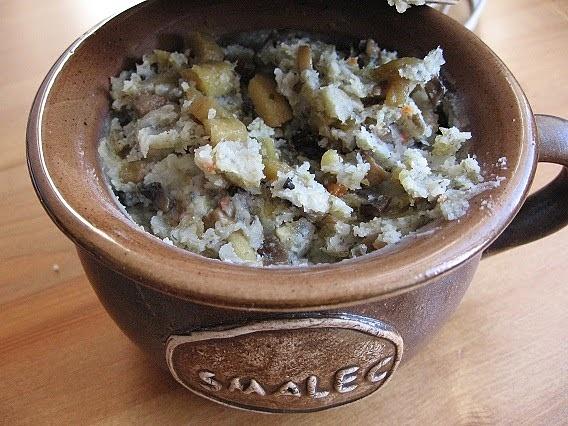 Wegetariański smalec pieczarkowy