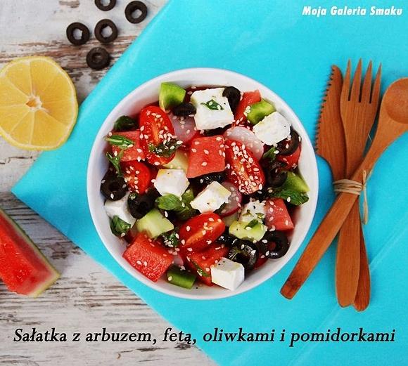 Sałatka z arbuzem i fetą