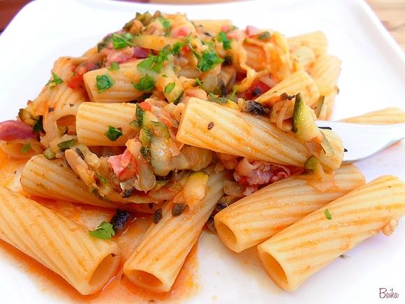 Rigatoni alla boscaiola