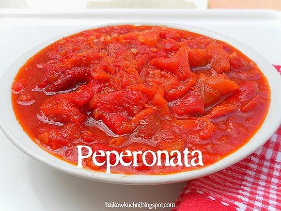 Peperonata jako przystawka i sałatka z papryki włoskiej