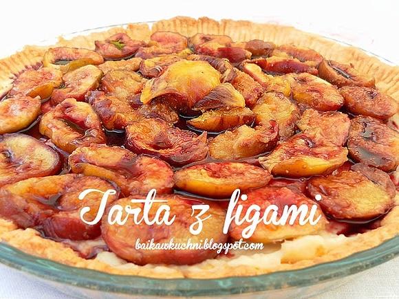 Tarta z figami w winowym sosie