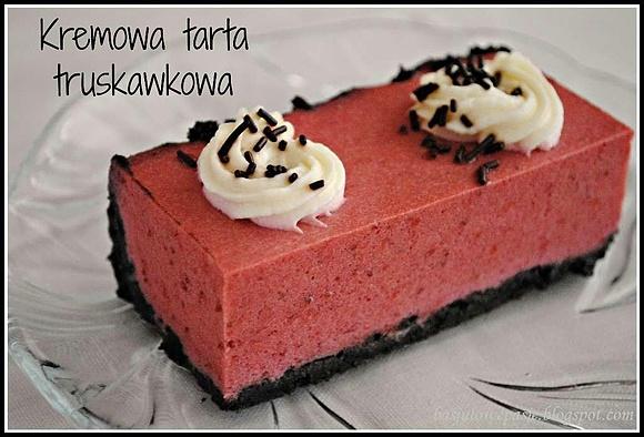 Piankowe ciasto a la tarta truskawkowa