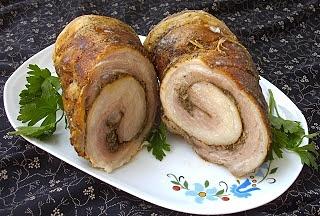 Rolada boczkowa marynowana w grill ziołowy z czosnkiem