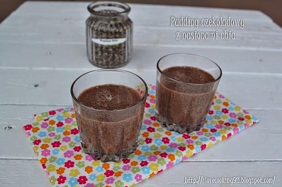 Pudding czekoladowy z nasionami chia zdrowe desery