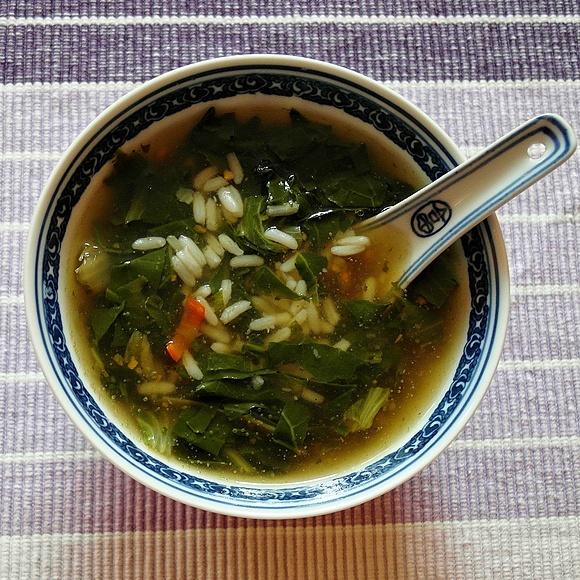 Zupa z kapusty pak choi