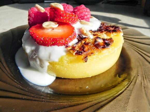 Polenta w orzechowej panierce