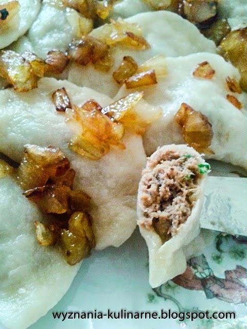 Pierogi z mięsem z kaczki