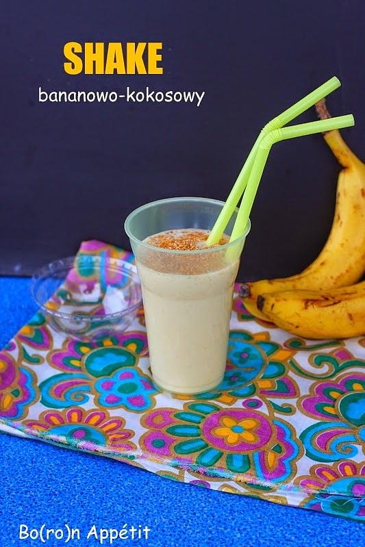 Shake bananowo-kokosowy