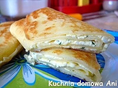 Naleśniki z serem na słono