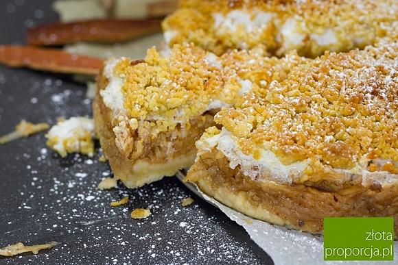 Szarlotka z kruszonką na kruchym spodzie od babci