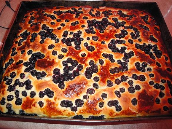 Drożdżówka z jagodami