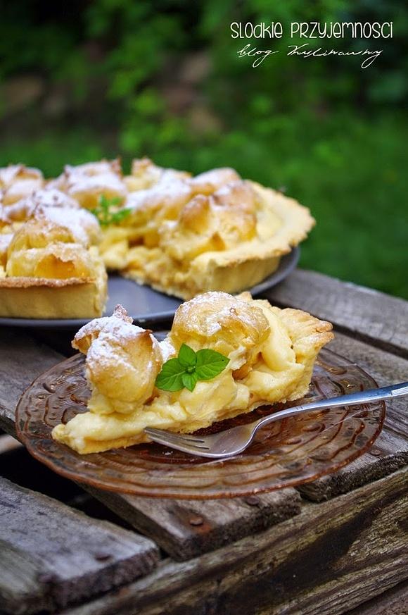 Tarta ptysiowa z kremem pâtissière