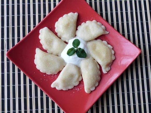 Pierogi z mąki pszennej i kukurydzianej