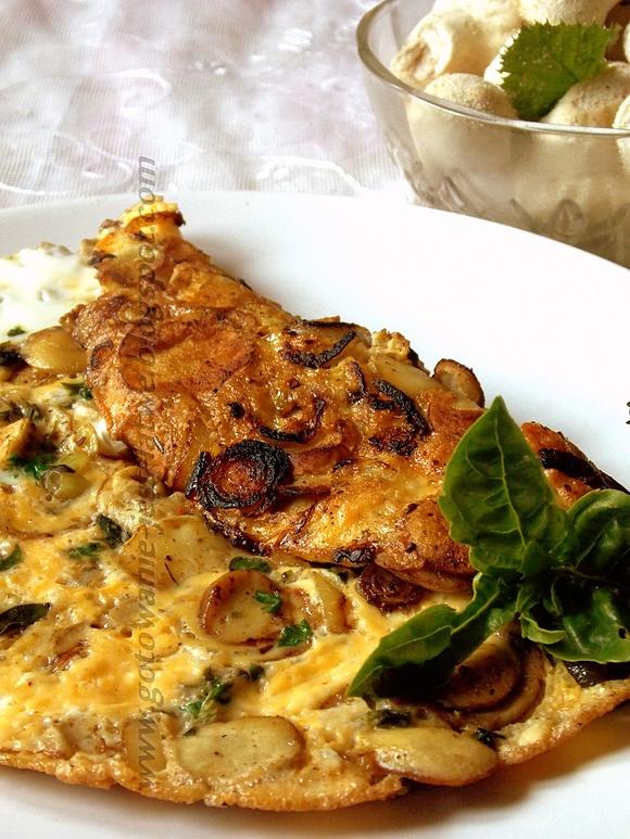 Omlet z purchawkami