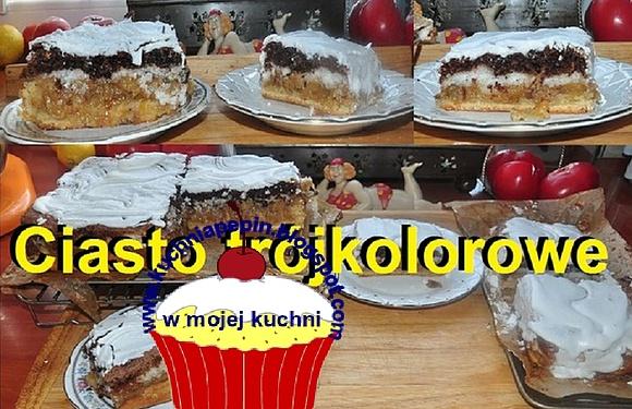 Ciasto trójkolorowe