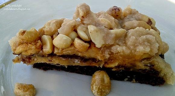 Brownie z kremem fistaszkowym