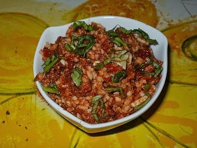 Pomidorowa pasta z suszonych pomidorów