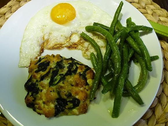 Kotlet z łososia i szpinaku