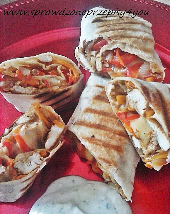 Tortilla z warzywami z grilla