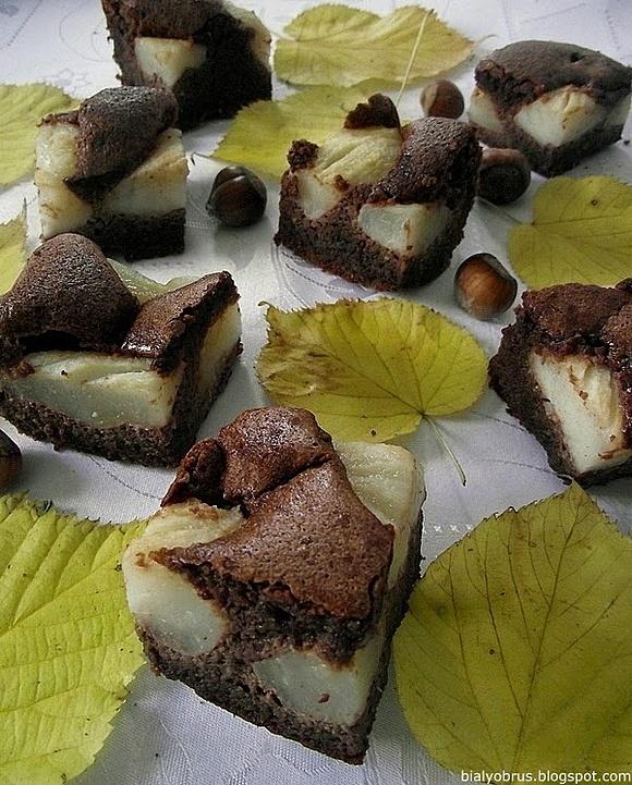 Brownie z gruszkami