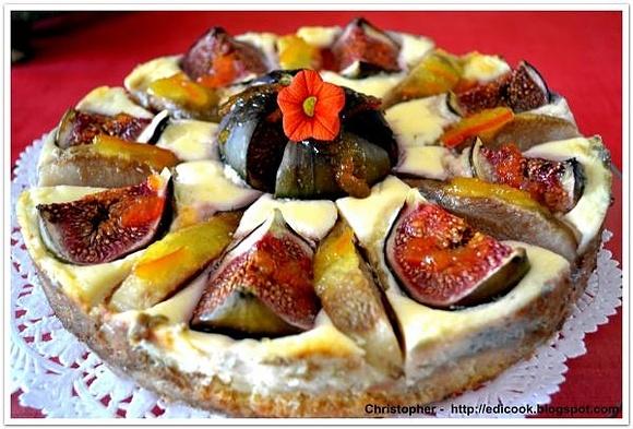 Tarta z figami i gruszką