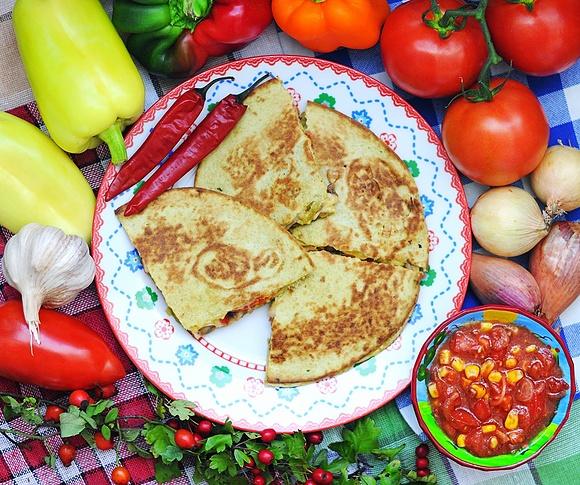 Powiew Meksyku quesadillas z warzywami