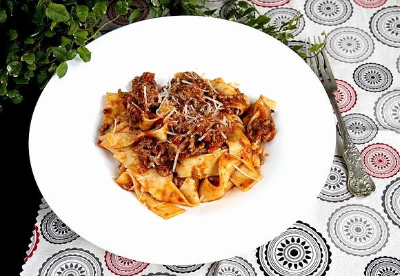 Pappardelle z ragu z baraniny