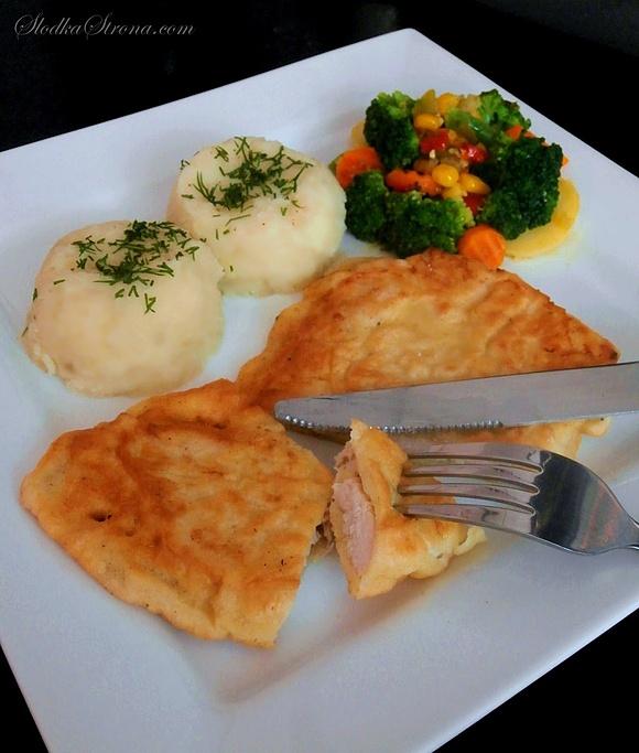 Kotlety z kurczaka w cieście naleśnikowym