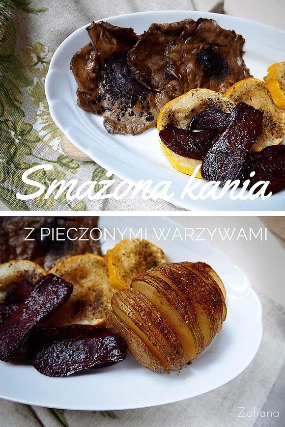 Jarskie kotlety z pieczonymi warzywami