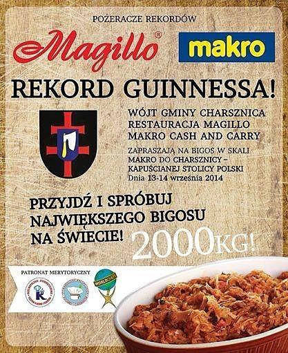 Charsznica 13-14.09 bigos rekord guinnessa zaproszenie.
