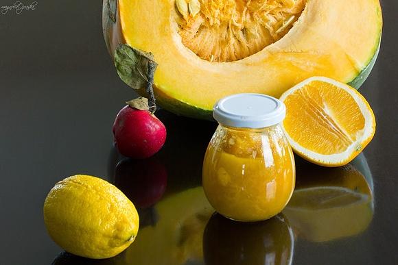 Dżem z dyni, jabłek i pomarańczy z cytryną