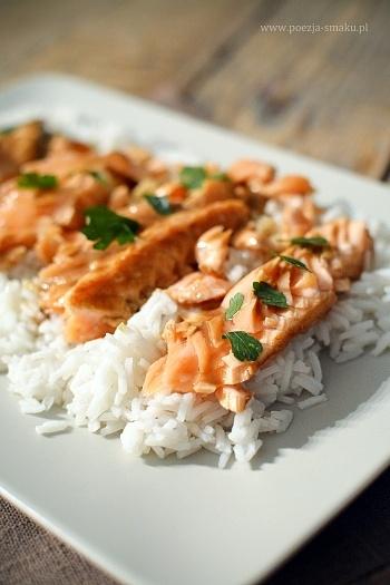 Łosoś w sake
