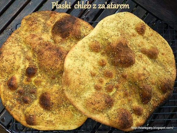 Płaski chleb z za'atarem - libański manoush