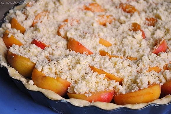 Krucha tarta z morelami pod kruszonką