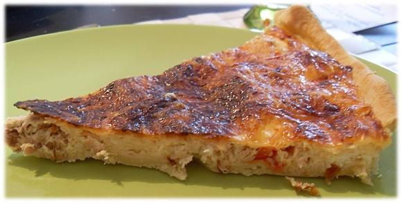 Tarta z endywii i tuńczyka