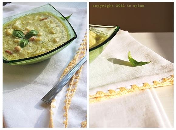 Zupa ziemniaczana z pesto