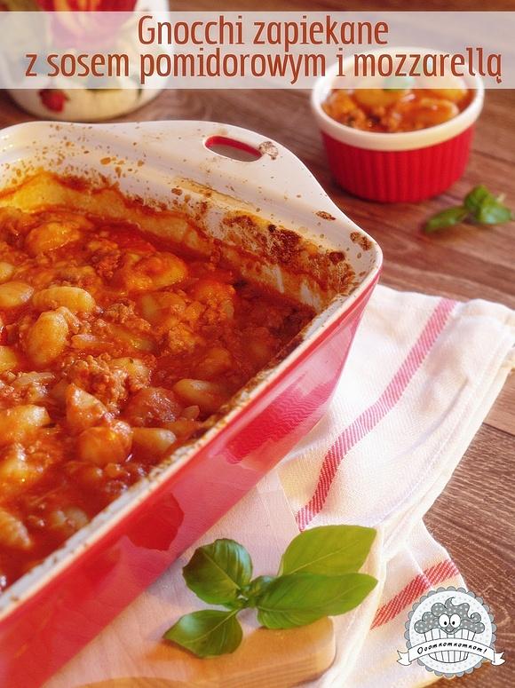 Gnocchi zapiekane z sosem pomidorowym i mozzarellą