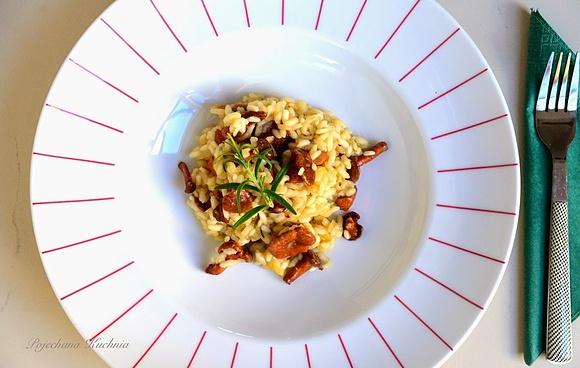 Pachnące latem risotto z kurkami