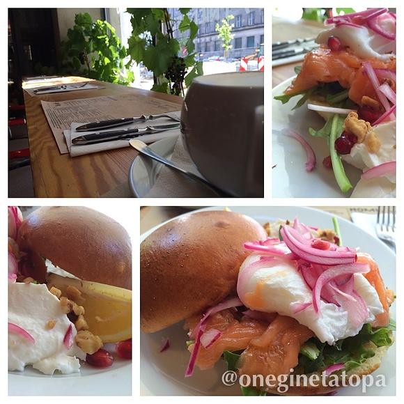 Salmon Brioche na śniadanie