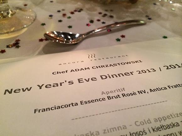Ancora restaurant noworoczny obiad 2013/2014