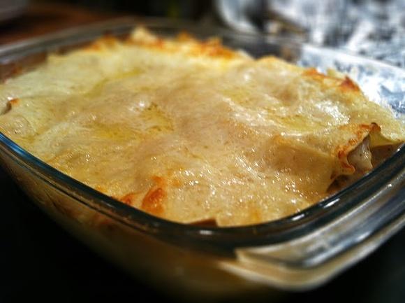 Lasagne z białymi szparagami