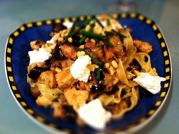 Makaron po arabsku z oberżyną