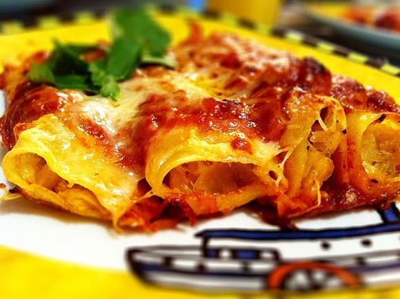 Cannelloni z kiszoną kapustą i boczkiem
