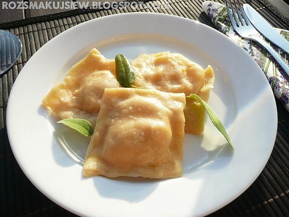 Ravioli z dynią i serem feta