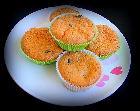 Cukrzycowe orzechowe muffinki bez cukru i mąki